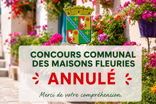 Annulation Concours Maisons fleuries