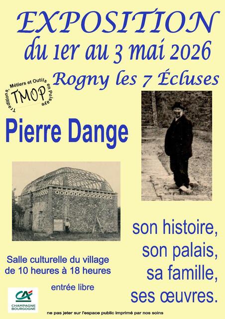 Exposition Pierre Dange 01 au 03 05 2026