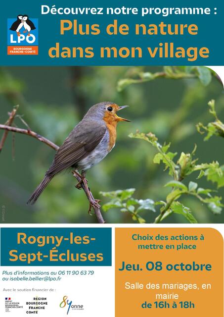 Plus de nature dans mon village 08 10 2026